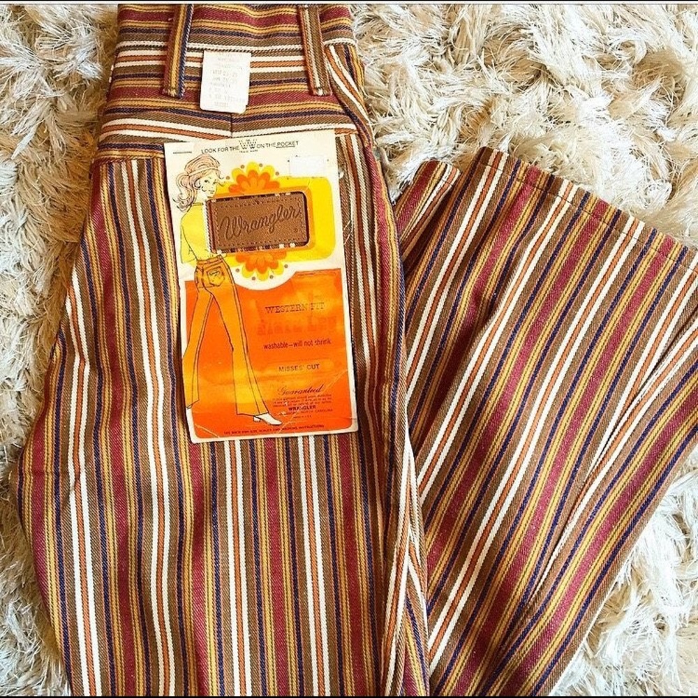 ISO vintage 60s or 70s striped wrangler jeans